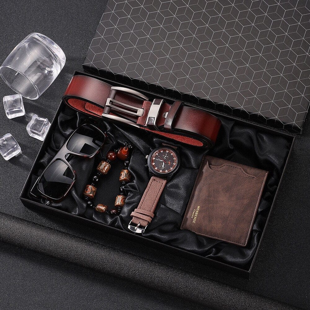 Cadeau showroom Marron Coffret cadeau complet pour homme