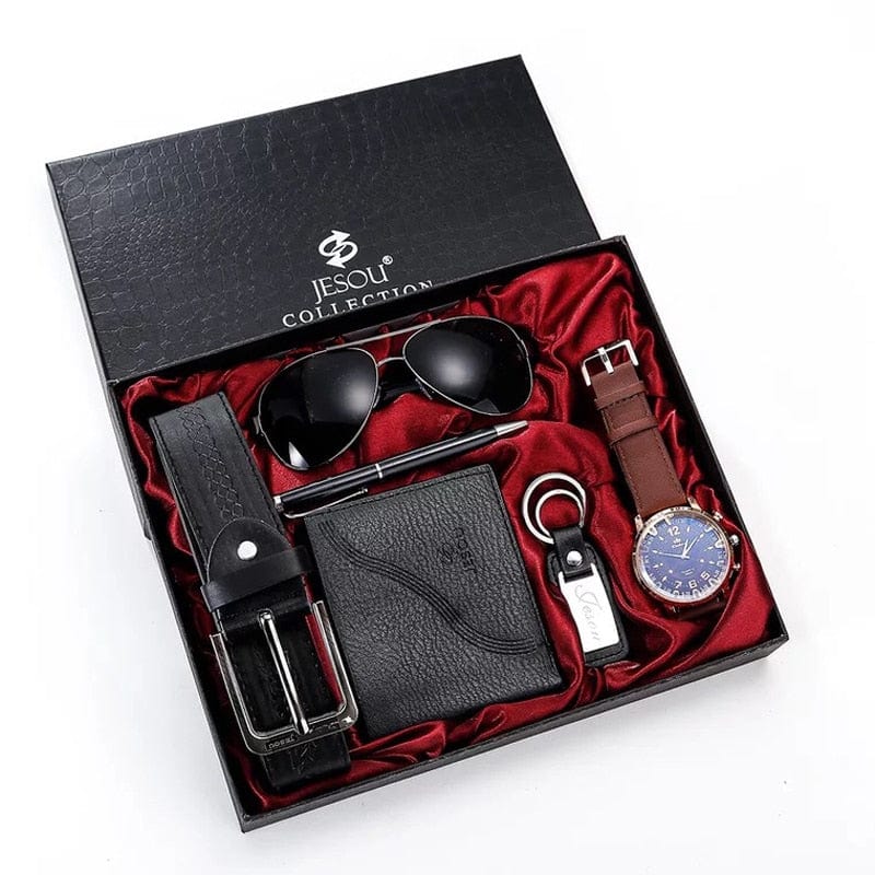 Cadeau showroom Noir 3 Coffret cadeau 6 pièces pour hommes