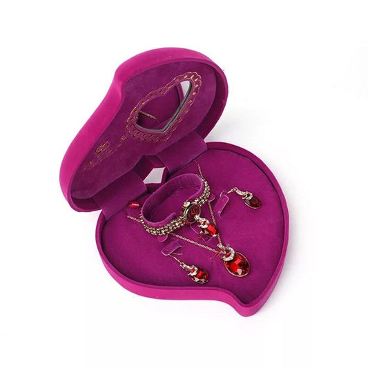 Cadeau showroom Or Boîte cadeau d'amour ensemble de bijoux