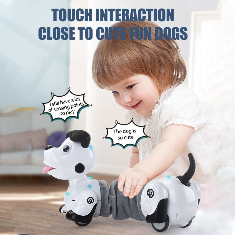 Cadeau showroom Robot chien cascadeur électronique