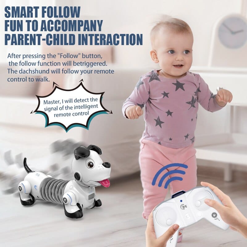 Cadeau showroom Robot chien cascadeur électronique