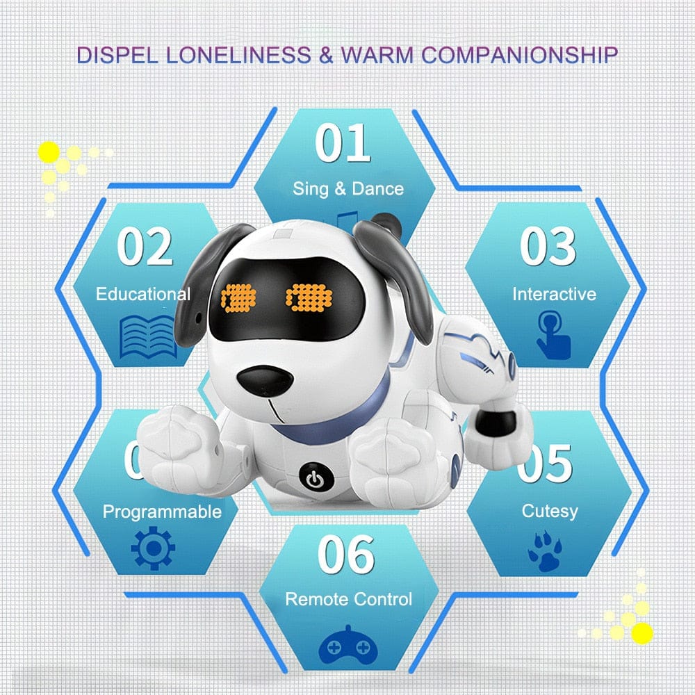 Cadeau showroom Robot chien K16A avec télécommande vocale