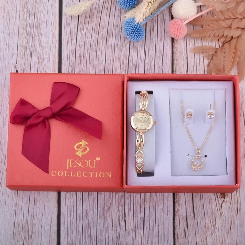 Cadeau showroom Rouge 2 Coffret bijoux ensemble de 3 pièces