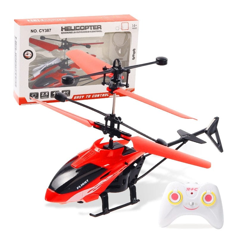 Cadeau showroom rouge-B Hélicoptère Radiocommandé