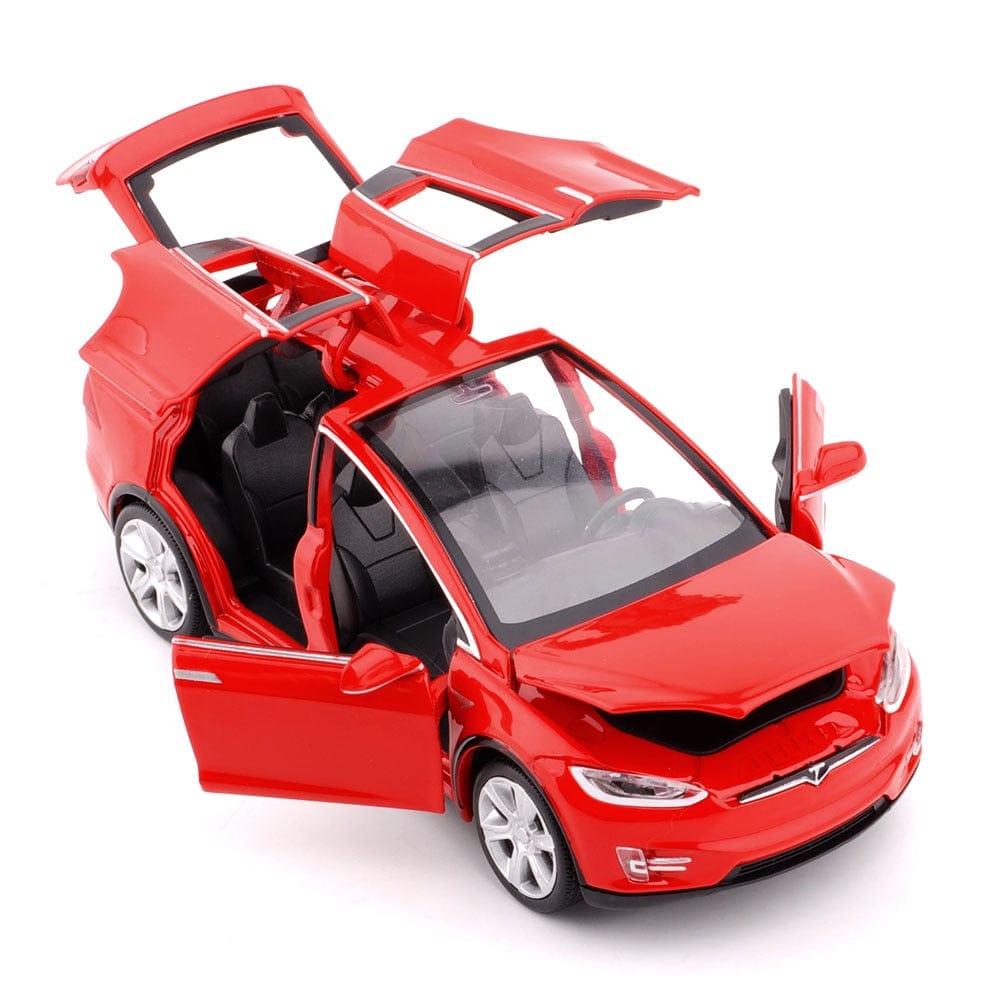 Cadeau showroom Voiture Tesla modèle X 1:32 en alliage