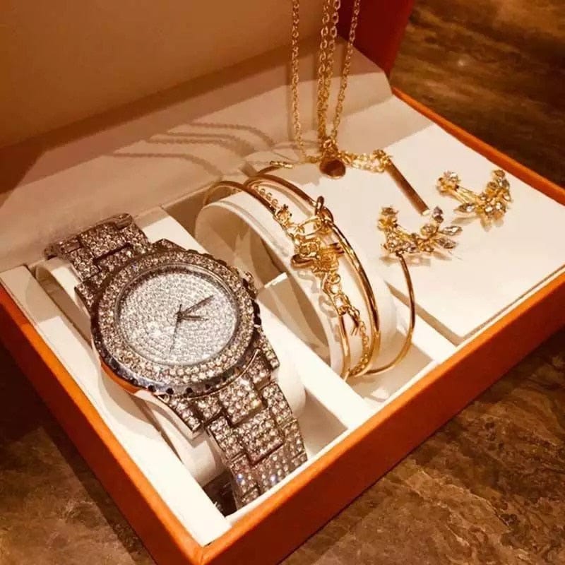 Showroom-Cadeau Argent Coffret cadeau de luxe à strass