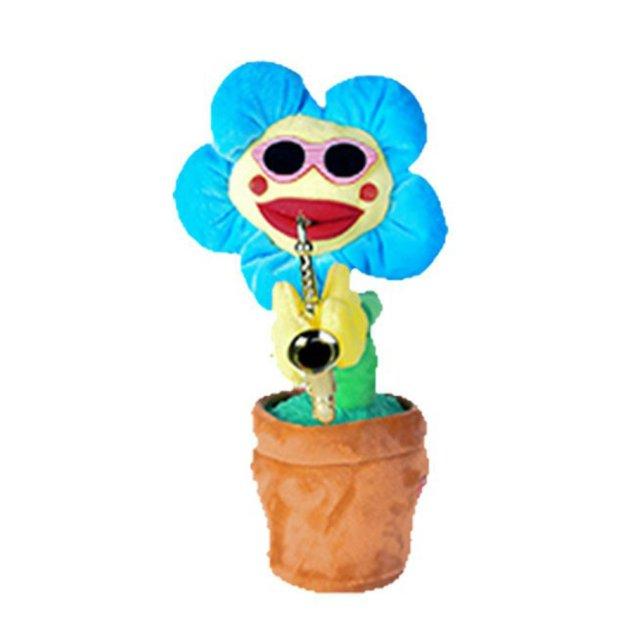 Showroom-Cadeau blue round 60 songs Tournesol en peluche électrique