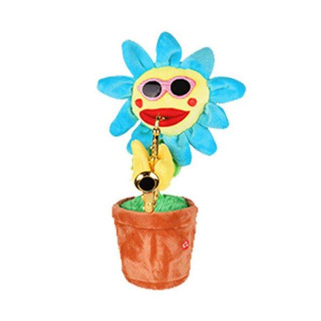 Showroom-Cadeau blue tip 60 songs Tournesol en peluche électrique