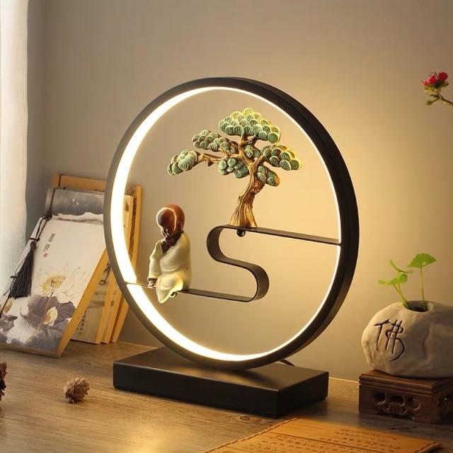 Showroom-Cadeau G / Avec télécommande / EU Lampe de table décorative