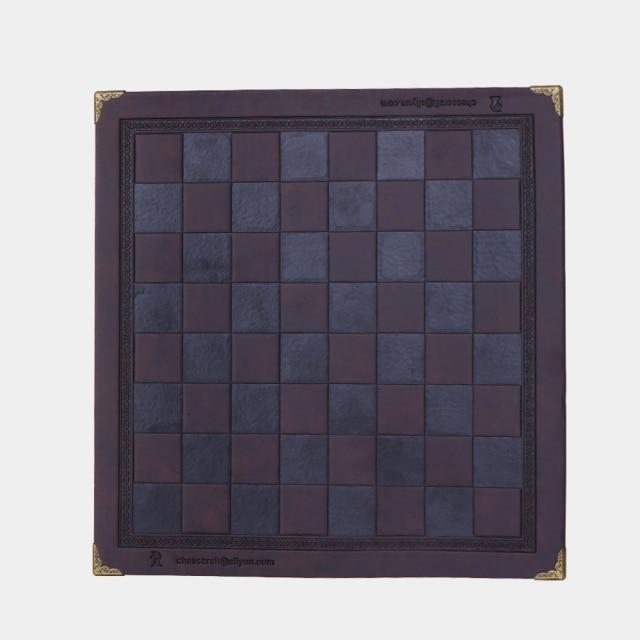 Showroom-Cadeau Jeu d'échecs Café Tapis d'échecs en cuir 8 couleurs, Design gaufré