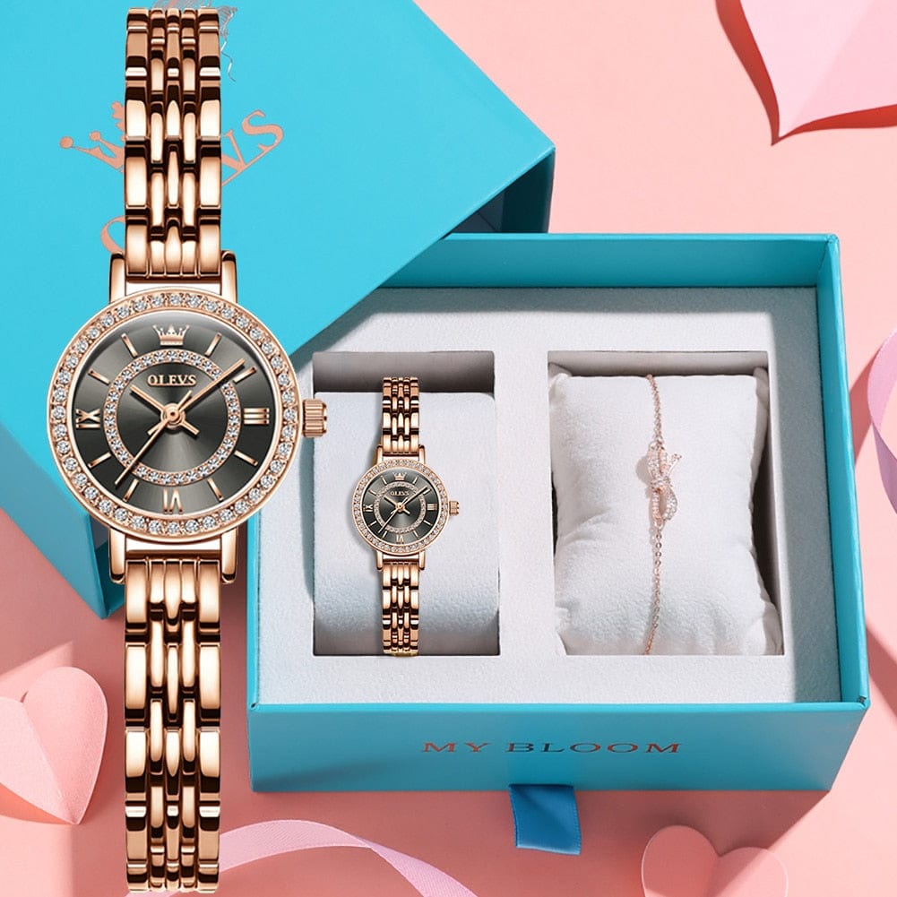 Showroom-Cadeau Montre élégante en acier inoxydable