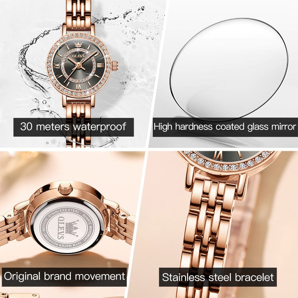 Showroom-Cadeau Montre élégante en acier inoxydable