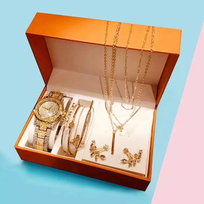 Showroom-Cadeau Or/argent Coffret cadeau de luxe à strass