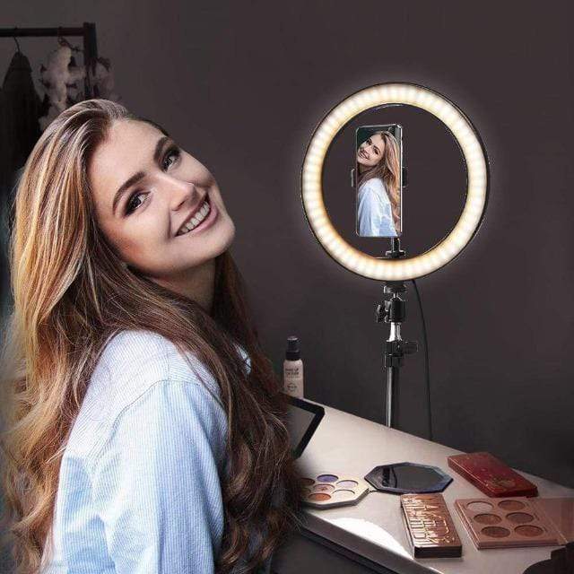 showroomcadeau Anneau selfie Anneau lumineux Led selfie avec trépied