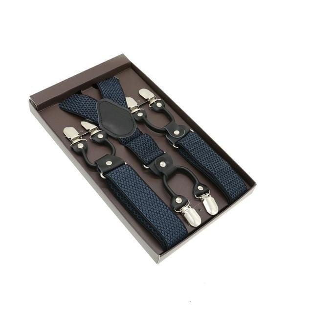 showroomcadeau Bretelles en cuir Blanc5 Bretelles en cuir véritable homme