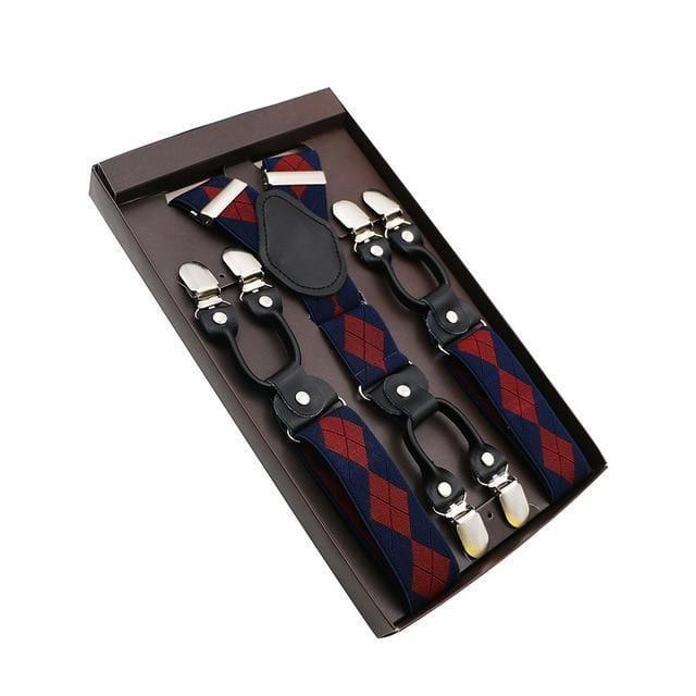 showroomcadeau Bretelles en cuir Bretelles en cuir véritable homme