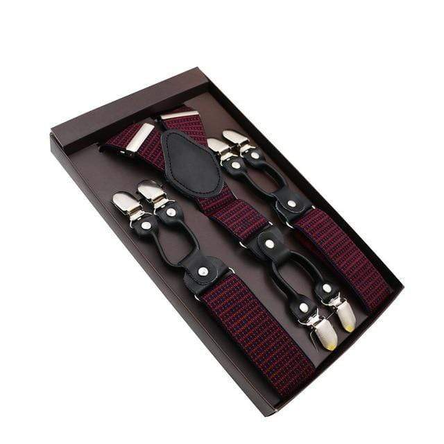 showroomcadeau Bretelles en cuir Bretelles en cuir véritable homme