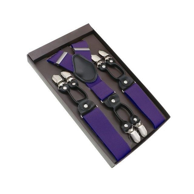 showroomcadeau Bretelles en cuir Bretelles en cuir véritable homme