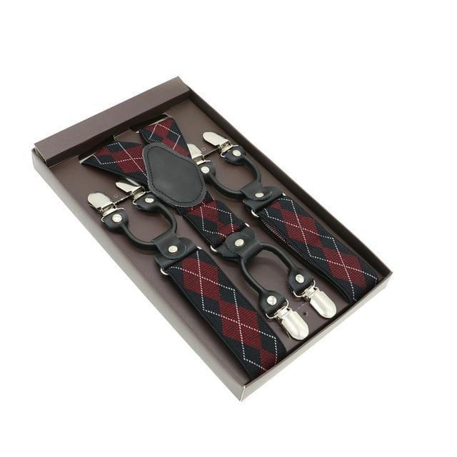 showroomcadeau Bretelles en cuir Bretelles en cuir véritable homme