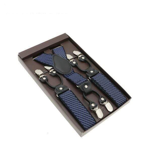 showroomcadeau Bretelles en cuir Jaune Bretelles en cuir véritable homme