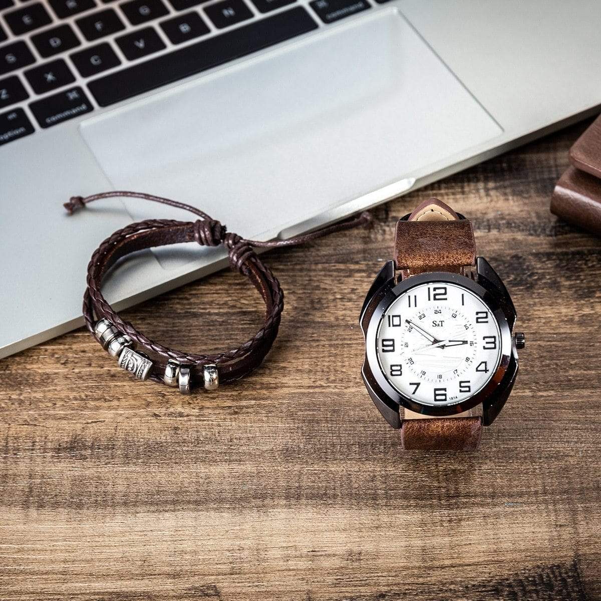 showroomcadeau coffret a montre Montre à quartz bracelet ensemble