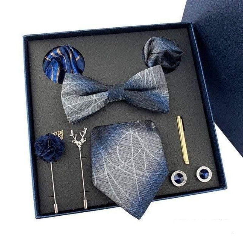 showroomcadeau coffret cravate Noir Ensembles de cravates pour hommes