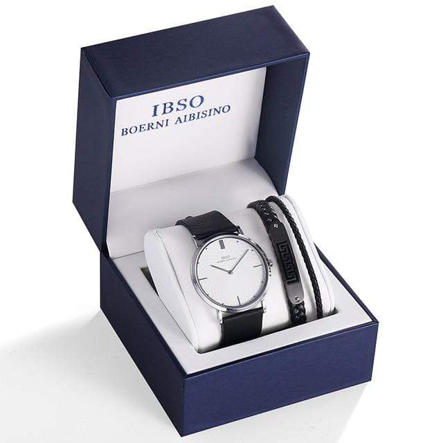 showroomcadeau Ensemble Bijoux 2292BK Set Montre et bracelet avec boîte