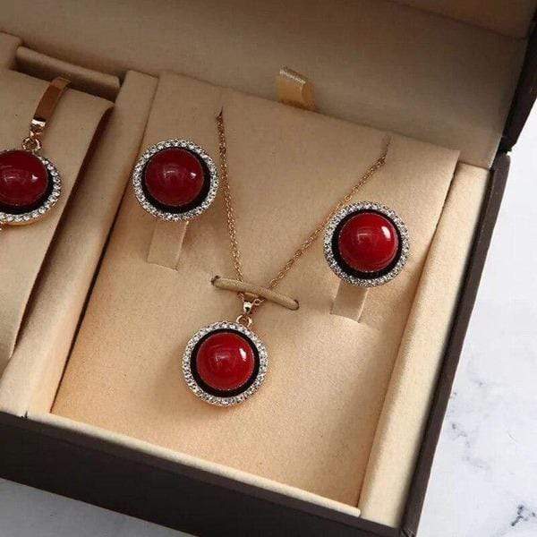 showroomcadeau Ensemble bijoux Femme Ensemble boucle d'oreille collier Bracelet de charme Mode femmes