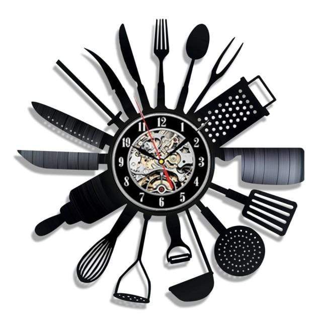 showroomcadeau Horloge murale 2 / 7 Couleur LED Carlon -Horloge murale en vinyle