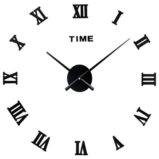 showroomcadeau Horloge murale Noir / 47 pouce100-120cm Mina-Grande sublime horloge murale 3d