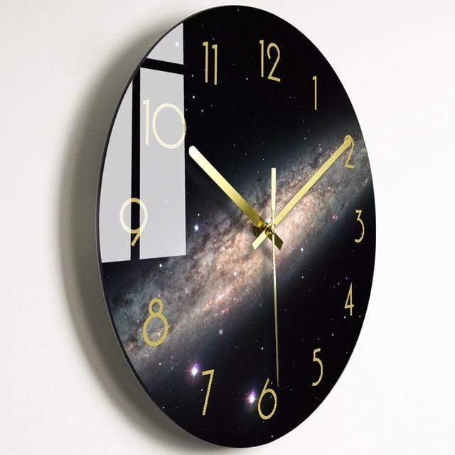 showroomcadeau Horloge murale Style 12 / 14 pouce Quley-Horloge murale de luxe en verre