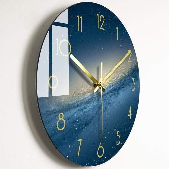 showroomcadeau Horloge murale Style 16 / 14 pouce Quley-Horloge murale de luxe en verre