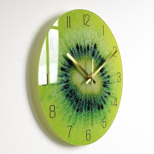 showroomcadeau Horloge murale Style 17 / 14 pouce Quley-Horloge murale de luxe en verre