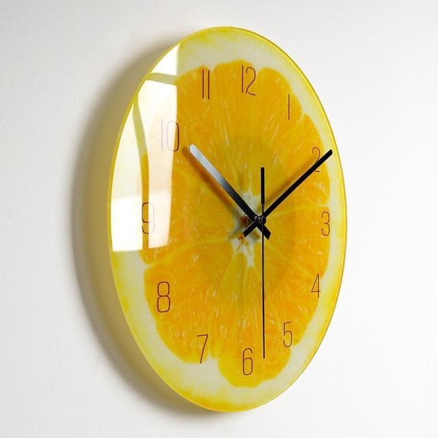 showroomcadeau Horloge murale Style 18 / 14 pouce Quley-Horloge murale de luxe en verre