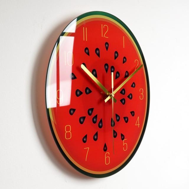 showroomcadeau Horloge murale Style 20 / 14 pouce Quley-Horloge murale de luxe en verre