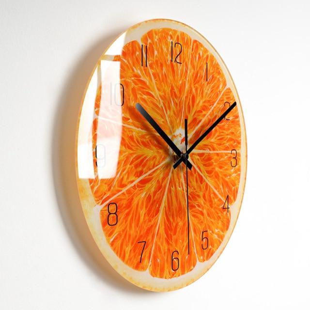 showroomcadeau Horloge murale Style 21 / 14 pouce Quley-Horloge murale de luxe en verre