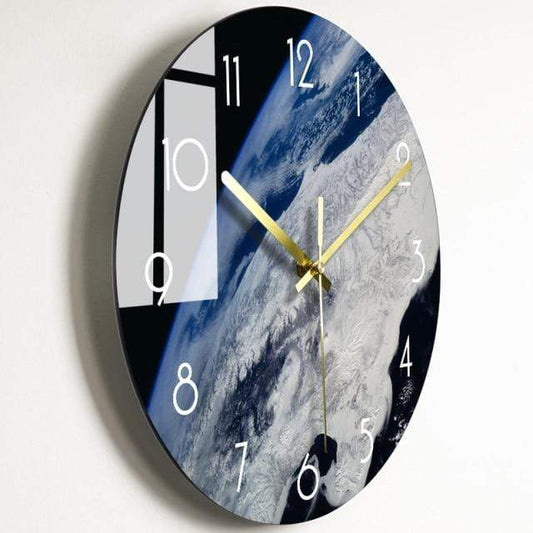 showroomcadeau Horloge murale Style 4 / 14 pouce Quley-Horloge murale de luxe en verre