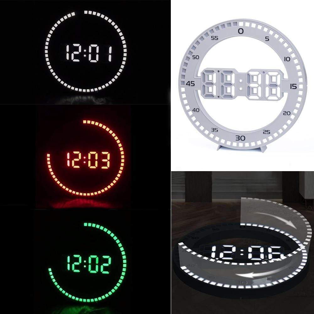 showroomcadeau Horloge numérique Loza-Horloge murale numérique à LED