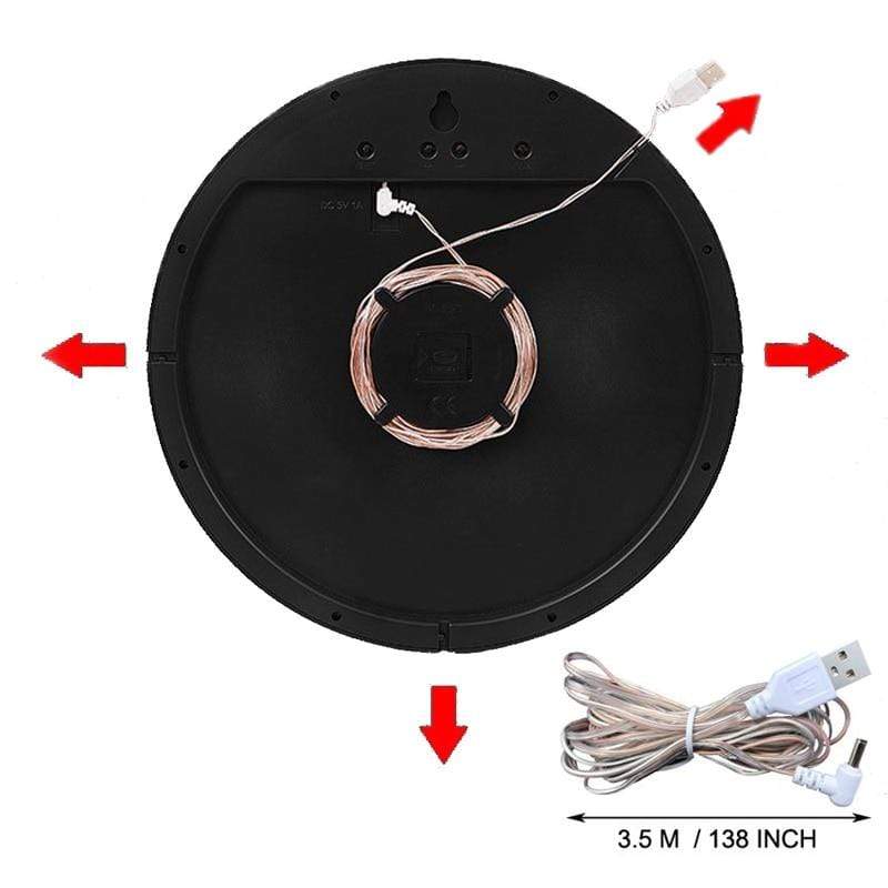 showroomcadeau Horloge numérique Loza-Horloge murale numérique à LED