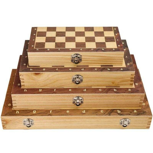 showroomcadeau Jeu d'échecs Jeu d'échecs en bois pliant magnétique,jeu de société