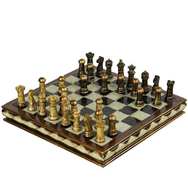 showroomcadeau Jeu d'échecs Jeu d'échecs en résine de haute qualité raffinée
