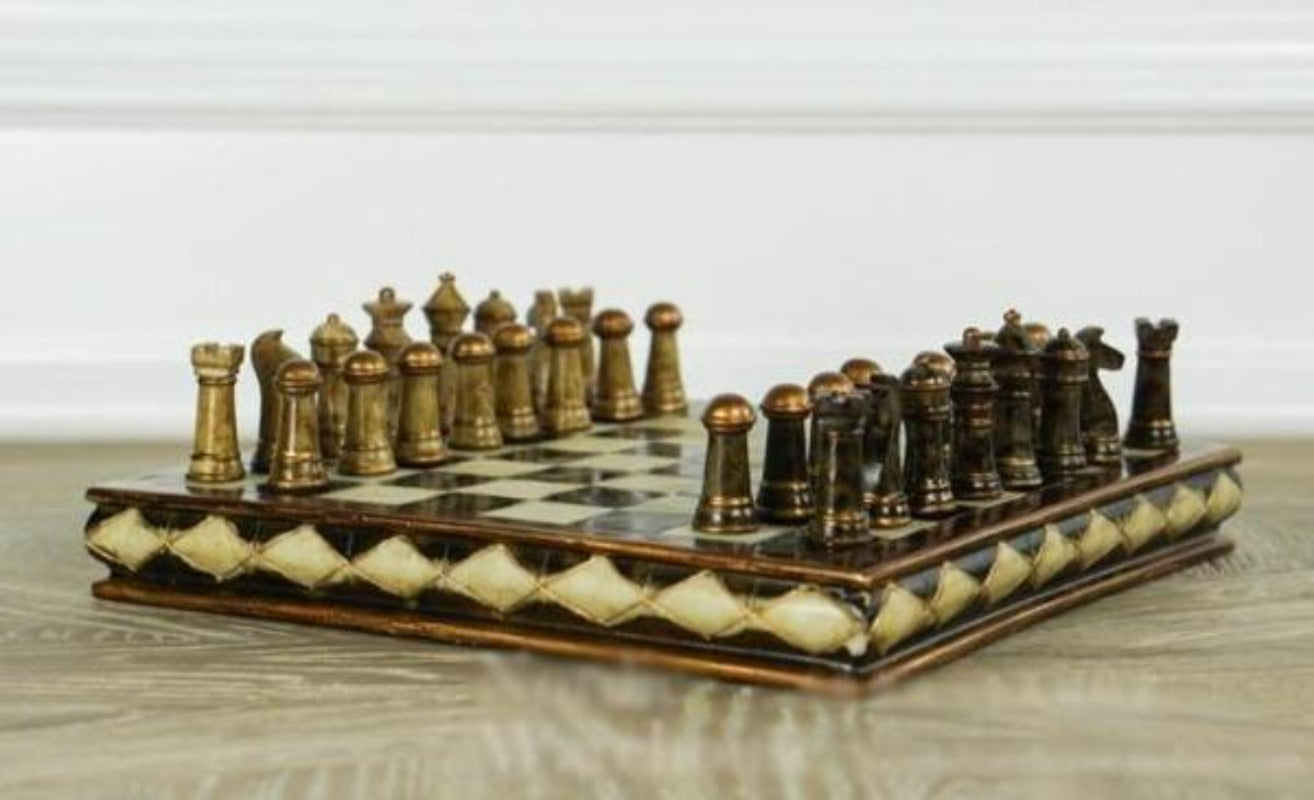 showroomcadeau Jeu d'échecs Jeu d'échecs en résine de haute qualité raffinée