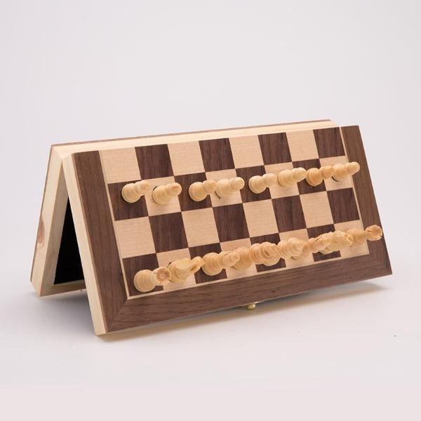 showroomcadeau Jeu d'échecs Jeu d'échecs pliant magnétique en bois