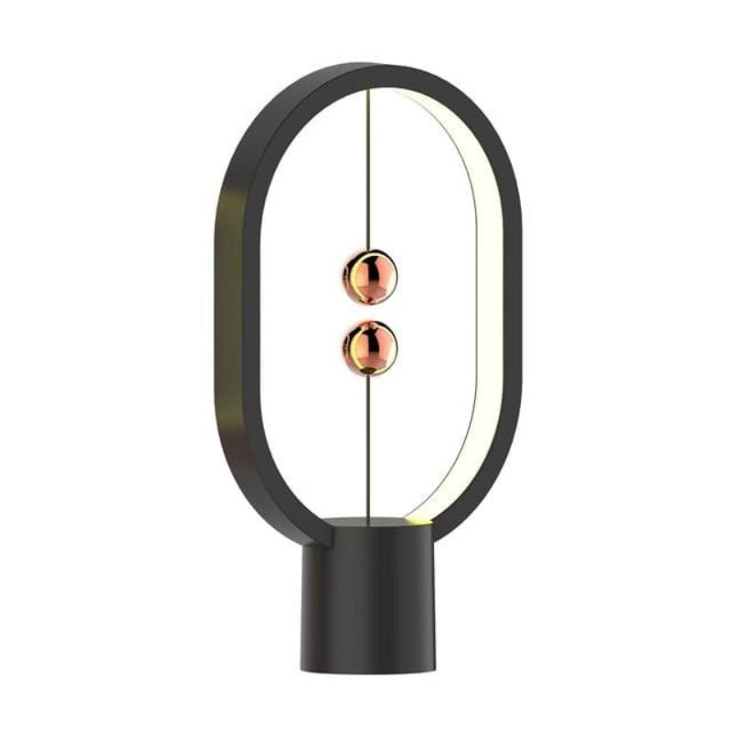 showroomcadeau Lampe de table Noir Lampe de table ellipse magnétique