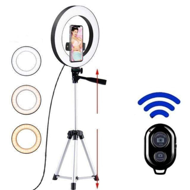 showroomcadeau lumière de l'anneau Argent / 50CM LED Selfie lumineux lampe à Anneau