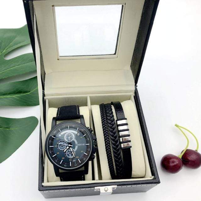 showroomcadeau montre-Bracelet Bleu Montre-Bracelet magnifiquement emballé cadeau homme