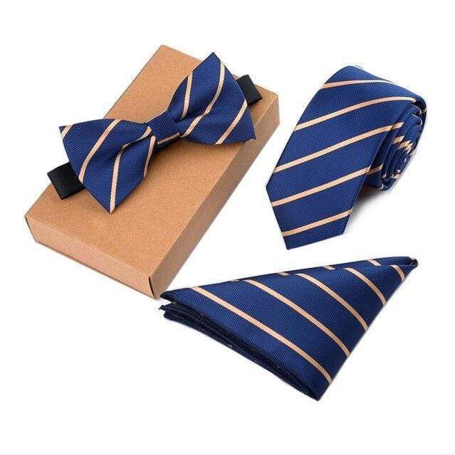 showroomcadeau Noeud papillon Ensemble de cravates solides pour hommes