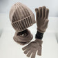 Cadeau showroom 3 Ensemble  bonnets écharpe et gants en acrylique