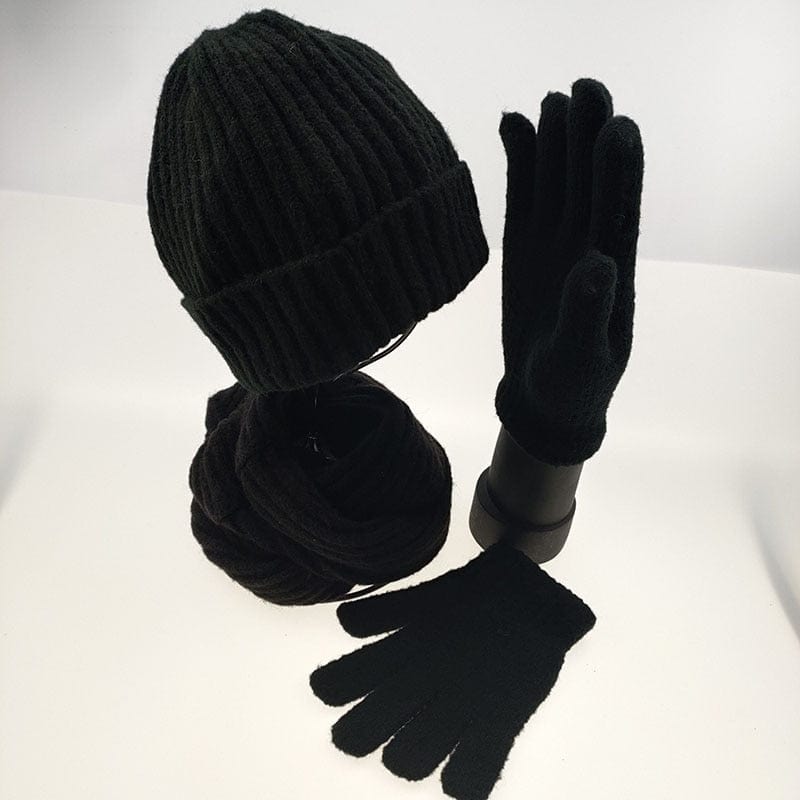 Cadeau showroom 8 Ensemble  bonnets écharpe et gants en acrylique