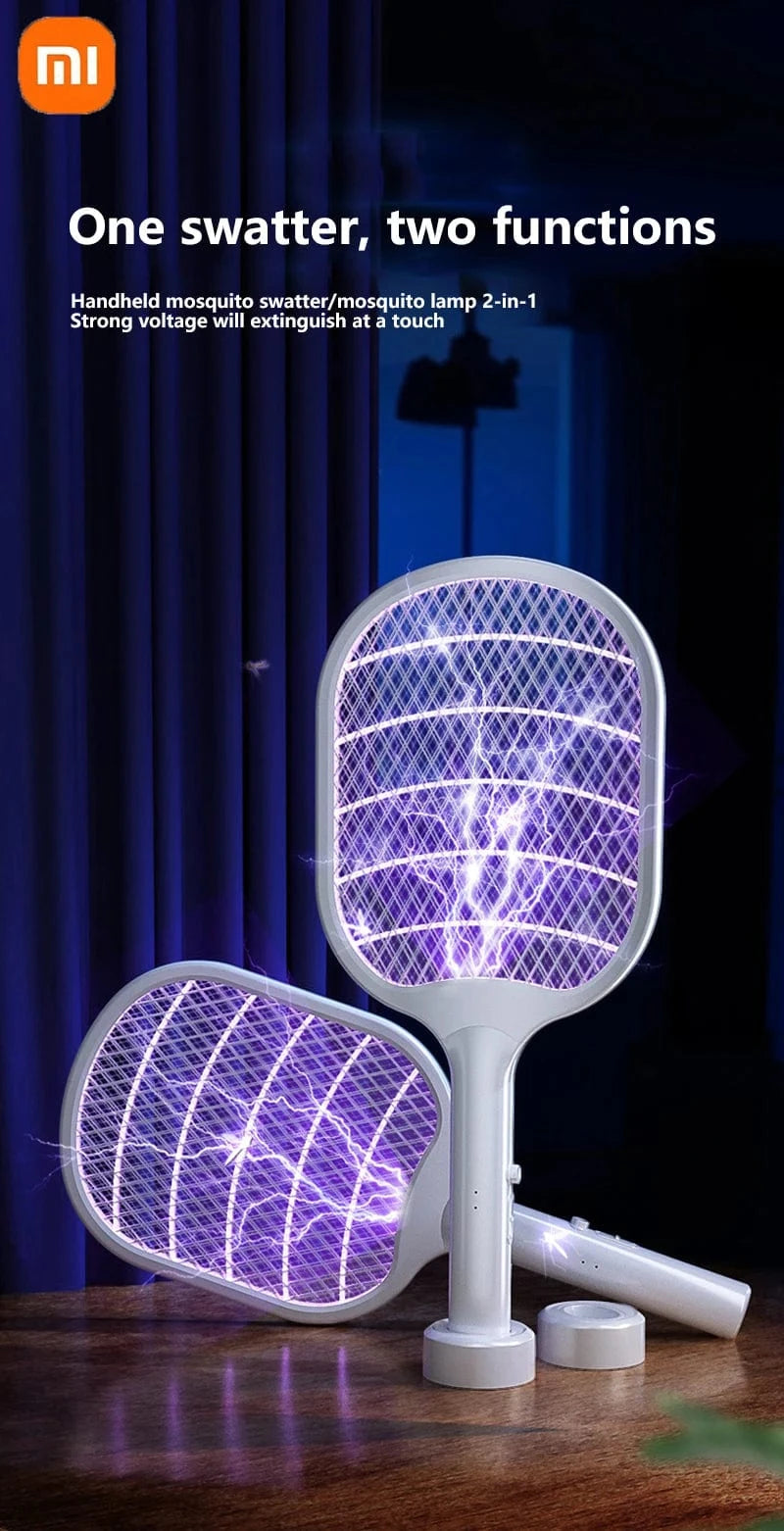 Cadeau showroom anti moustiques Blanc Anti-Moustiques 2 en 1 Rechargeable